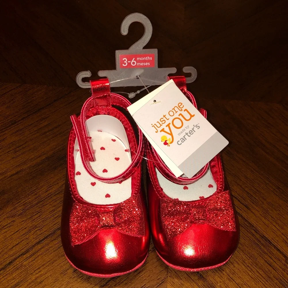 Just One You 3-6 Months Valentines Shoes, New